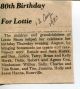 Birthday- Stum, Lottie 1