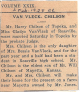 Marriage- Van Vleck, Gladys-Chilson, Harry